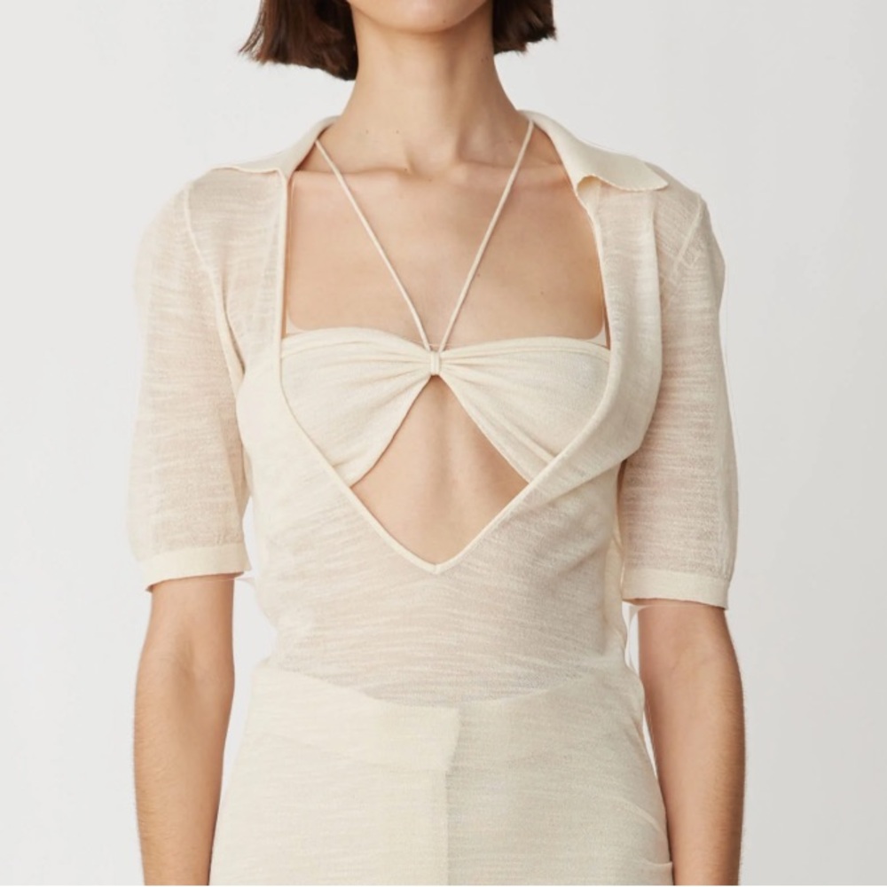 Jacquemus open front knit